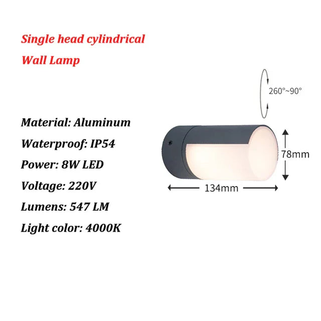 BrightWave - Moderne LED Buitenlamp | Energiezuinige Wandverlichting