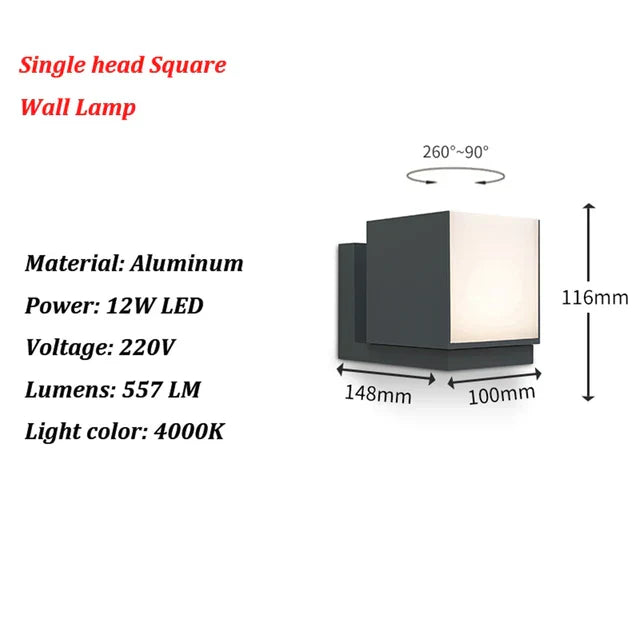 BrightWave - Moderne LED Buitenlamp | Energiezuinige Wandverlichting