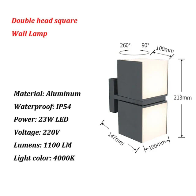 BrightWave - Moderne LED Buitenlamp | Energiezuinige Wandverlichting