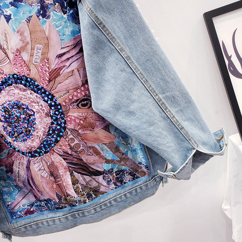 DenimAura - Oversized Spijkerjack voor Dames | Stijlvol en Comfortabel