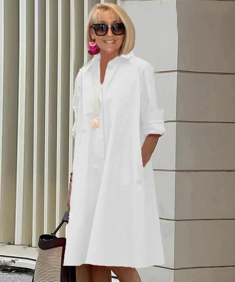 Theresa - Elegant Middenlange Jurk voor Dames - Stijlvolle Midi Jurk