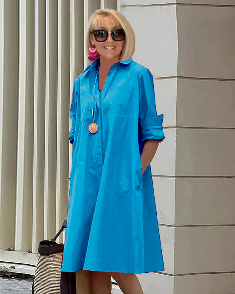 Theresa - Elegant Middenlange Jurk voor Dames - Stijlvolle Midi Jurk
