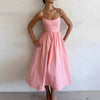 Fabienne - Spaghetti Bandjes Puff Jurk voor Dames - Elegante Zomerjurk