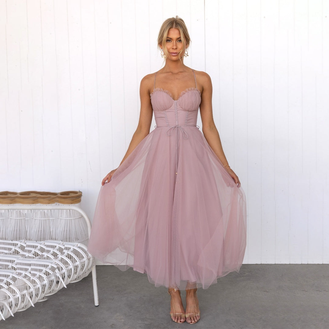 Francesca - Elegant Midi Jurk voor Dames - Stijlvolle en Tijdloze Kleding