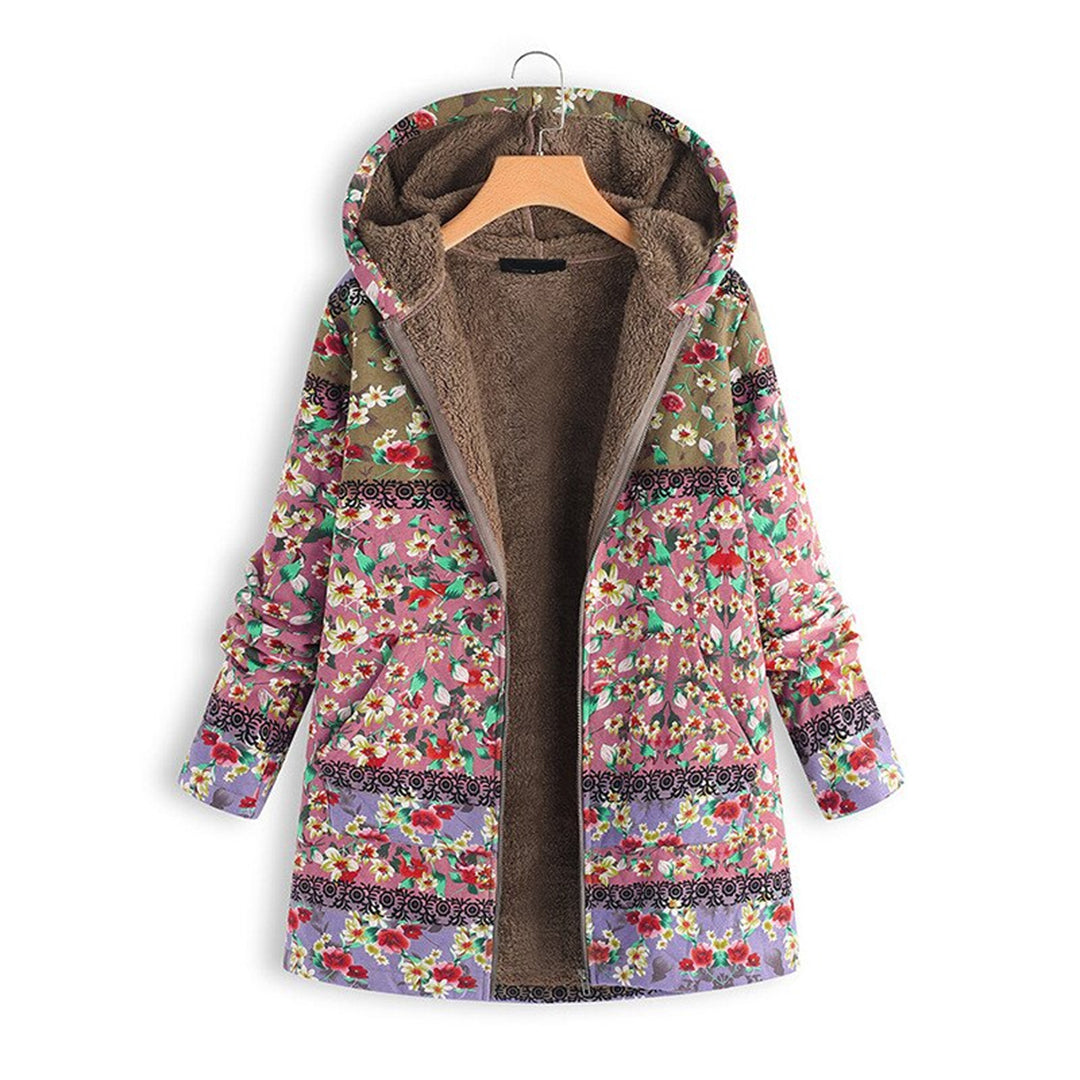 Adeline Bloemenpracht Jas - Elegante Damesjas met Bloemenprint