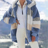 Winter Warme Oversized Damesjas met Capuchon Lange Mouw Jack voor Koude Dagen