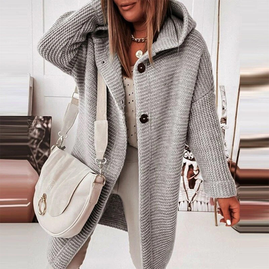 Eline Comfortabele Gebreide Damesvest - Zachte en Warme Cardigan