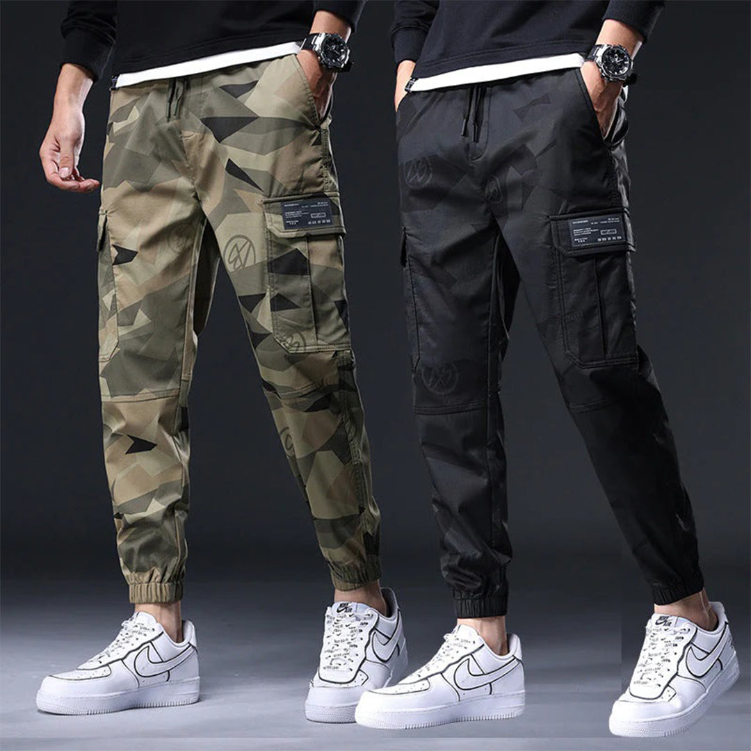 StreetFlow Trio: Moeiteloze Streetwear Elegantie voor Heren