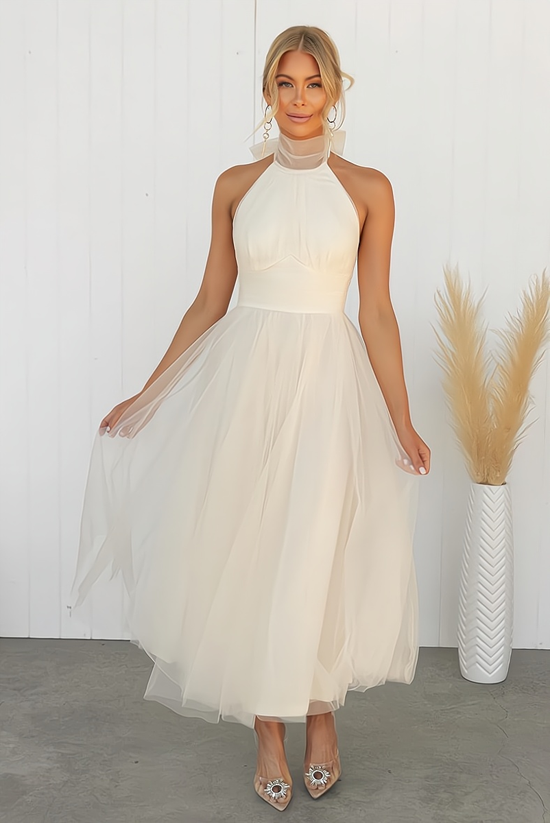 Olivia - Stijlvol Mouwloos Partykleed | Perfect voor een Verfijnde Avondlook