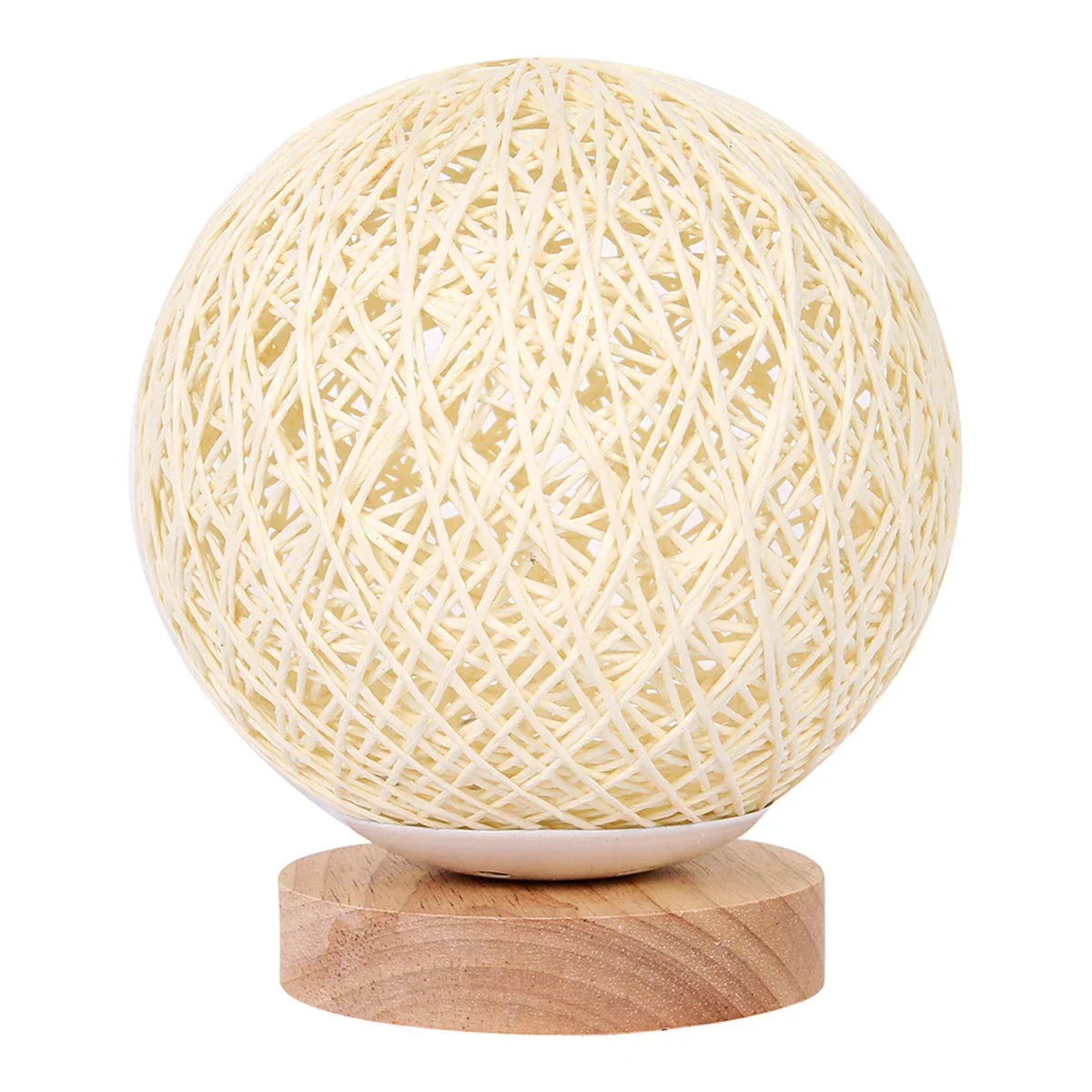 WeaveLight - Rotan Bolvormige Tafellamp | Natuurlijke Sfeerverlichting voor Thuis