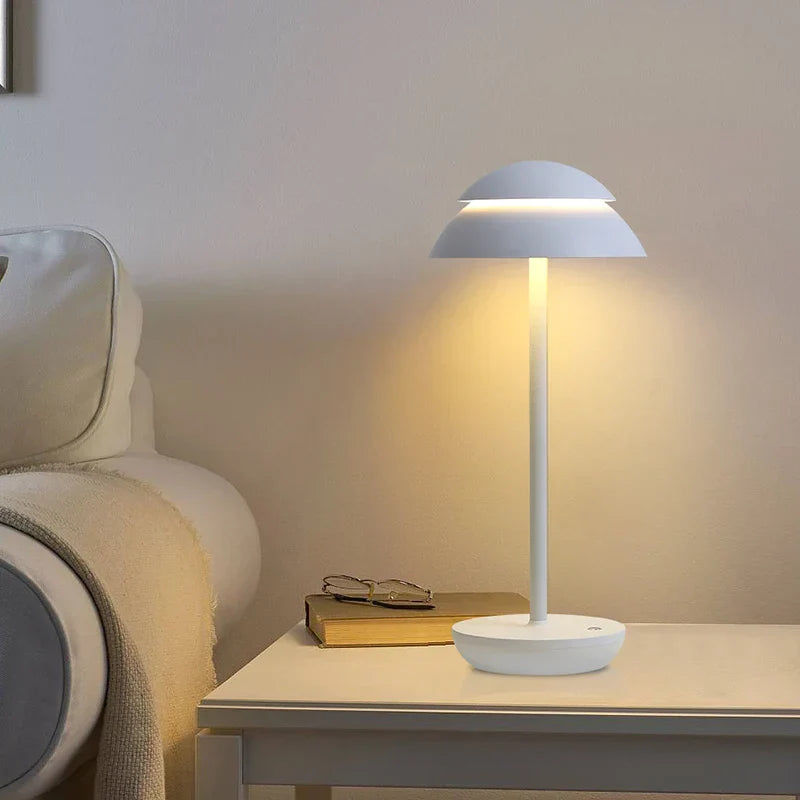 LuxePower - Draadloze Oplaadbare Tafellamp voor Stijlvolle Verlichting