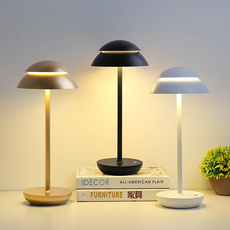 LuxePower - Draadloze Oplaadbare Tafellamp voor Stijlvolle Verlichting