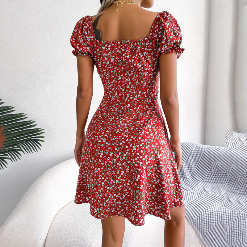 ZomerFleur Mini Jurk | Bloemrijk Zomerjurk voor Een Frisse en Vrolijke Look