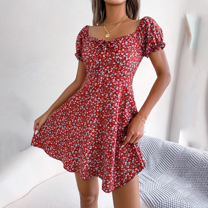 ZomerFleur Mini Jurk | Bloemrijk Zomerjurk voor Een Frisse en Vrolijke Look