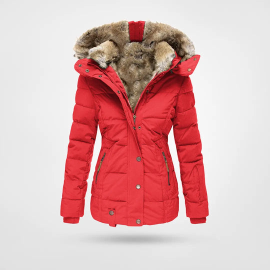 Livia - Warme Waterdichte Winterjas met Voering en Capuchon voor Dames