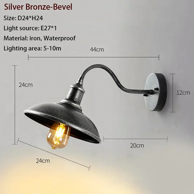 StormClassic - Waterdichte Vintage Wandlamp voor Buitenverlichting
