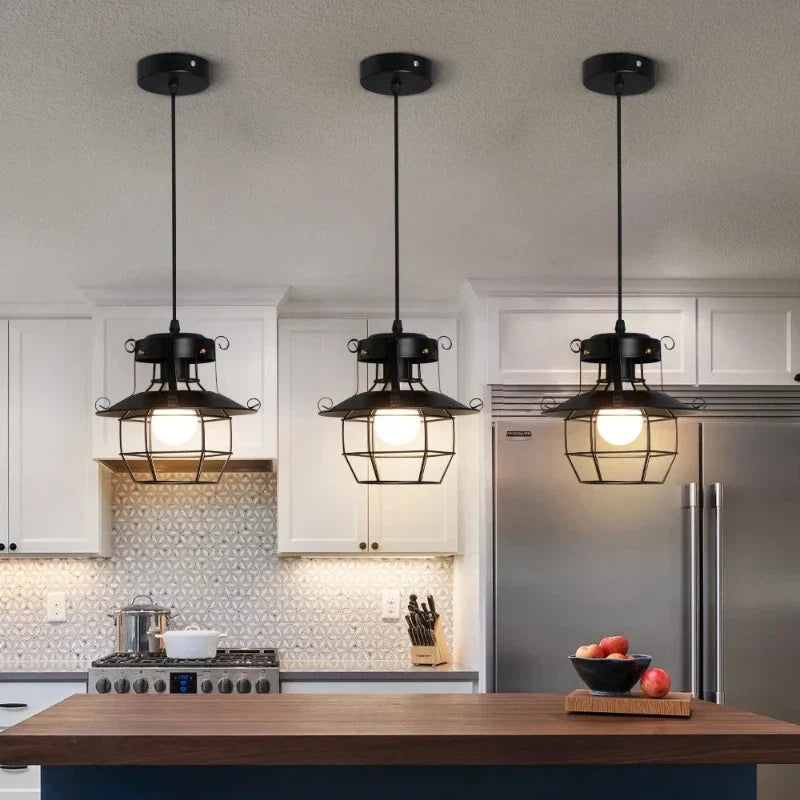 RetroCage - Industriële Hangende Plafondlamp voor Stoere Verlichting