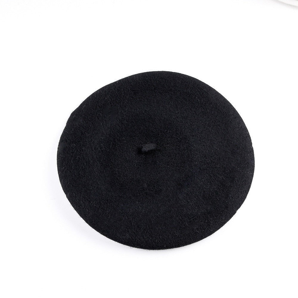 Sophia's Wolvilten Baret in Kunstenaarsstijl | Warme Dames Beanie