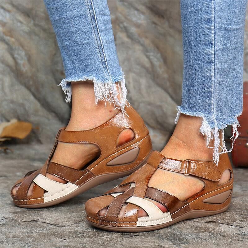 FreyaStyle - Orthopedische Vintage Sandalen voor Dames – Comfort en Elegantie
