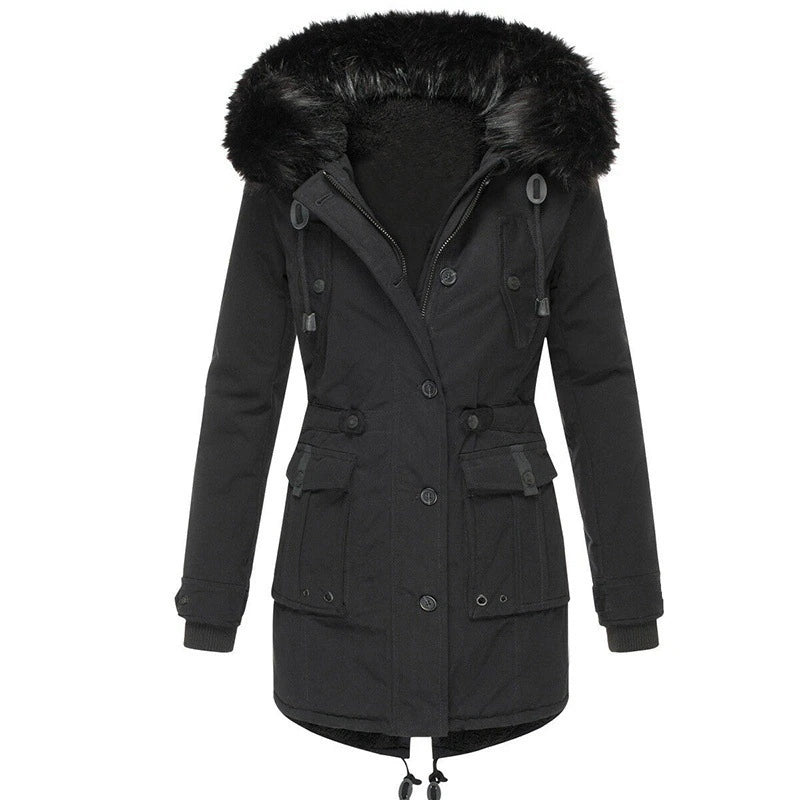 Mila – Winterjas met Warme Bontkraag voor Dames