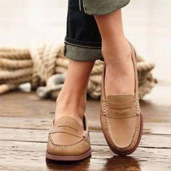 Sanne Hoogwaardige Leren Orthopedische Slip-ons - Comfortabele en Ondersteunende Dames Schoenen