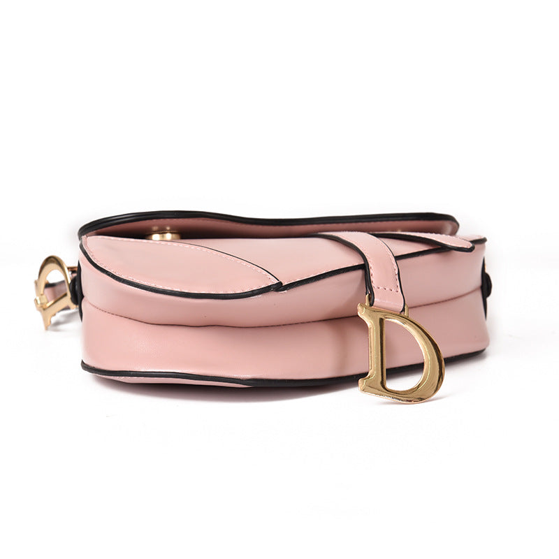 EmiliaStyle Dames Schoudertas – Exclusieve PU-Lederen Satteltas met Brede Riem en Luxe Uiterlijk