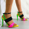 Isabella - Colorblock Hak Sandalen | Stijlvolle Zomersandalen met Hak voor Dames