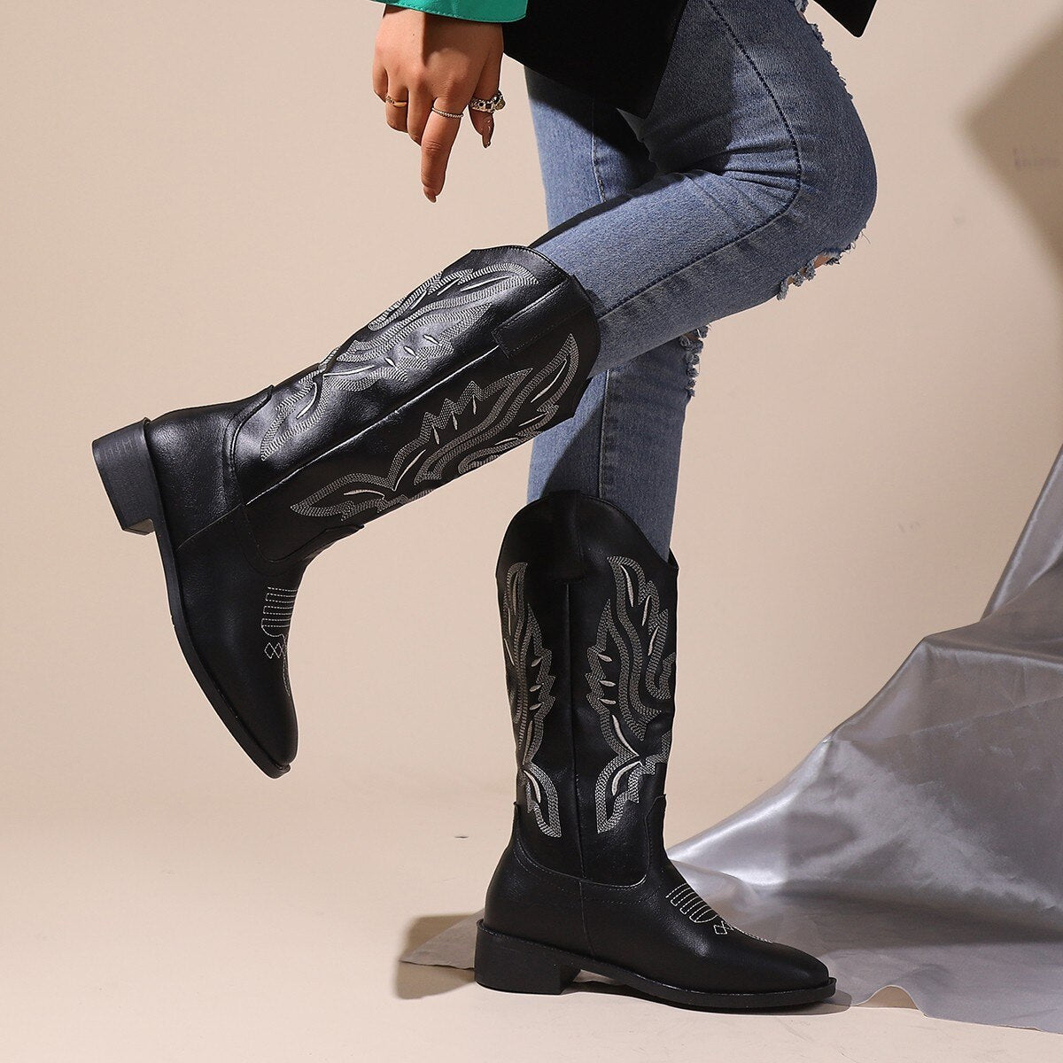 Sophie Dames Westernlaarzen - Nieuwe Modieuze Cowboystijl in Vintage Design