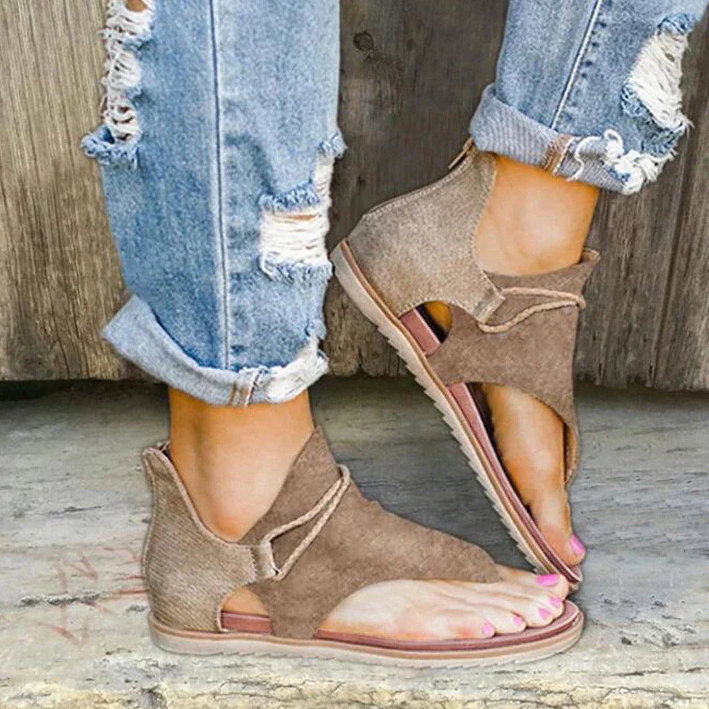 Amelina - Orthopedische Platte Sandalen voor Dames – Comfort en Ondersteuning