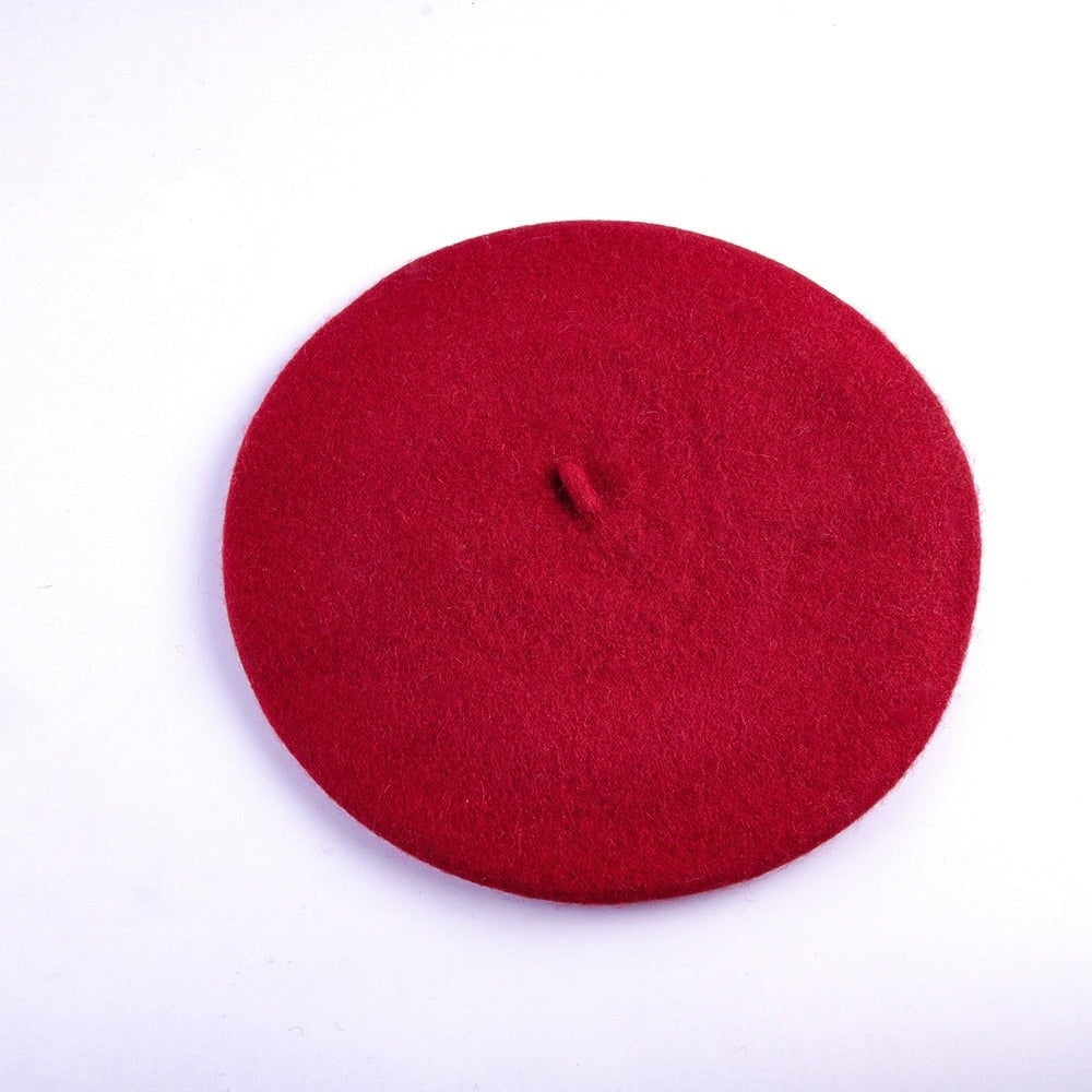 Sophia's Wolvilten Baret in Kunstenaarsstijl | Warme Dames Beanie