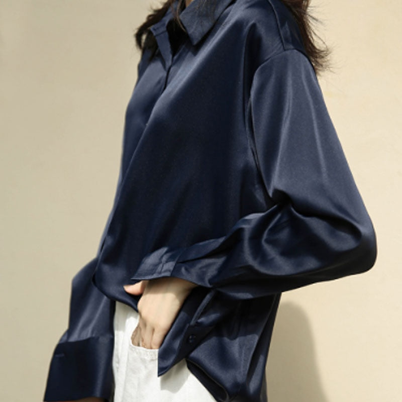 Vintage Stijl Zijdeblouse – Elegante Damesblouse