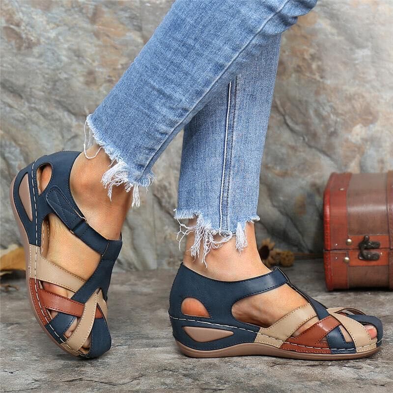 FreyaStyle - Orthopedische Vintage Sandalen voor Dames – Comfort en Elegantie