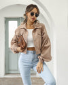Kira - Corduroy Crop Jack voor Dames Herfstmode 2023