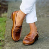 Sanne Hoogwaardige Leren Orthopedische Slip-ons - Comfortabele en Ondersteunende Dames Schoenen