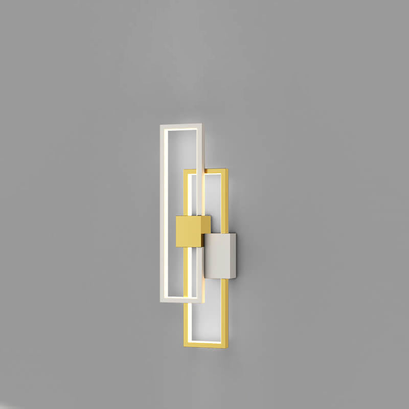 SilQube - Creatieve minimalistische LED-wandlamp met vierkant frame van ijzer en siliconen | Modern design voor sfeervolle verlichting