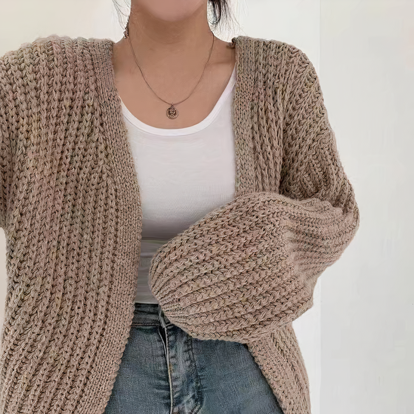 LianaRetro - Gebreid Damesvest in Vintage Stijl – Tijdloos en Eleg