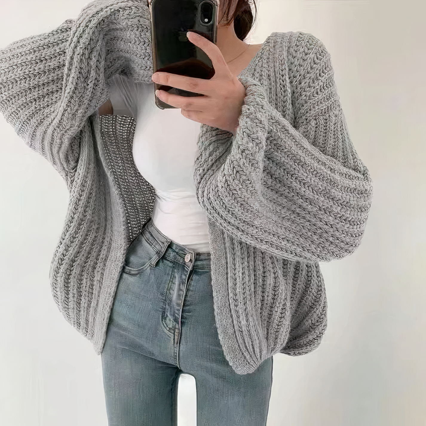LianaRetro - Gebreid Damesvest in Vintage Stijl – Tijdloos en Eleg