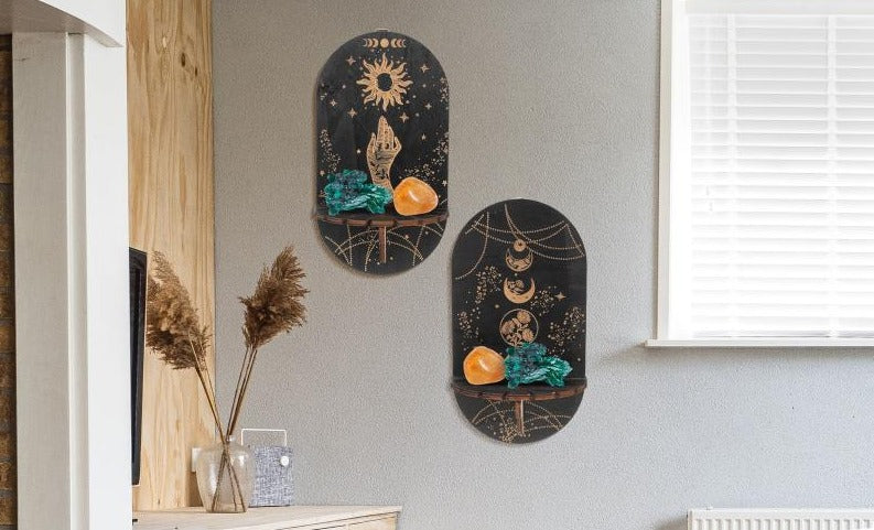 Stellar Crystal Plankenset | Luxe en Decoratieve Opbergruimte
