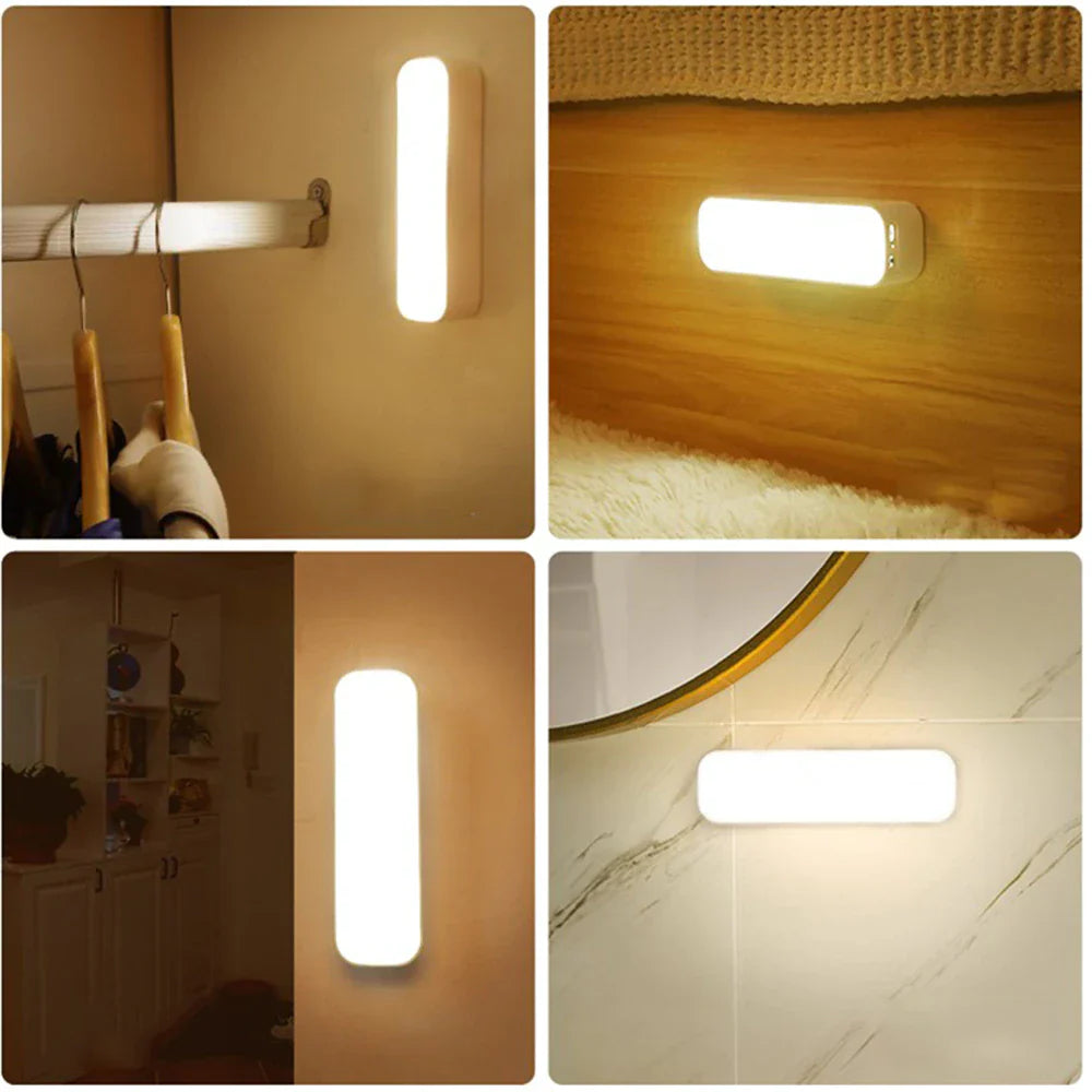 BrightSense - LED USB Oplaadbare Draadloze Wandlamp met Bewegingssensor