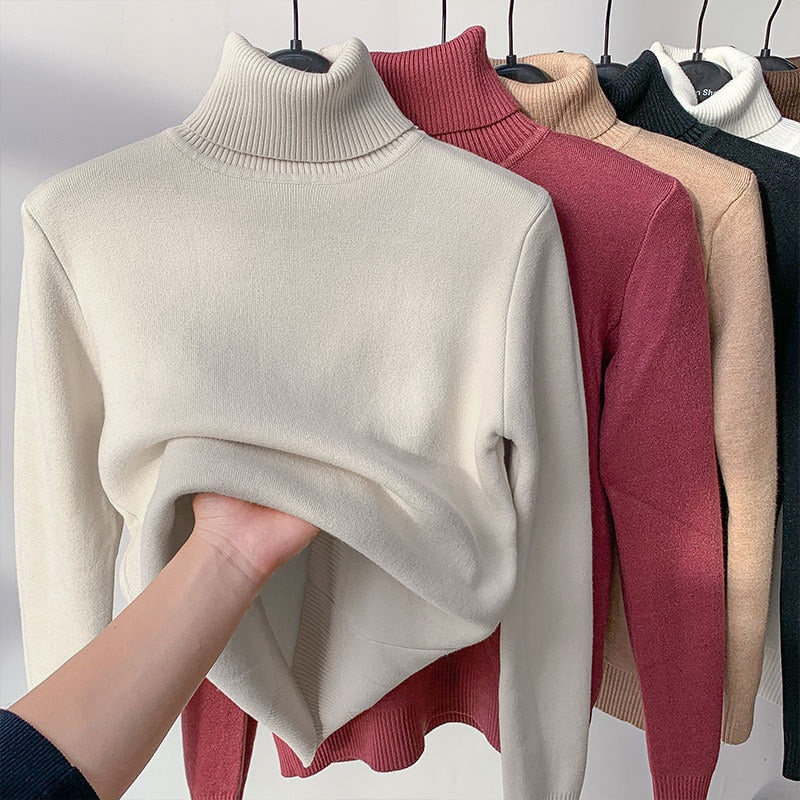 KnitCurve - Warme Dikke Coltrui voor Dames