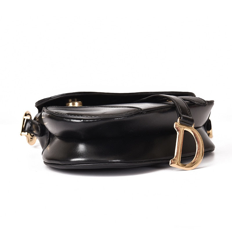 EmiliaStyle Dames Schoudertas – Exclusieve PU-Lederen Satteltas met Brede Riem en Luxe Uiterlijk