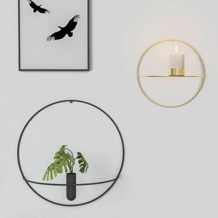 LumenWand Kaarsenhouder en Vaas | Stijlvolle Wanddecoratie