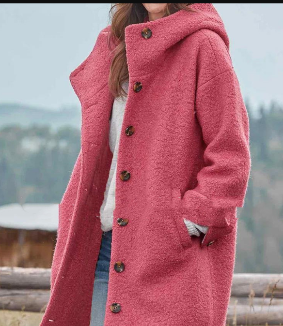 Isabelle – Casual Lange Mantel voor Dames | Stijlvol en Comfortabel