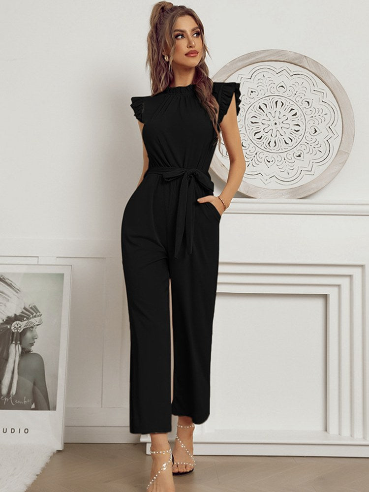 Elise - Roze Jumpsuit met Ruches | Stijlvol en Flatterend