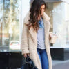 Mila Cosy Lange Fleece Jas | Trendy warme winterjas voor dames