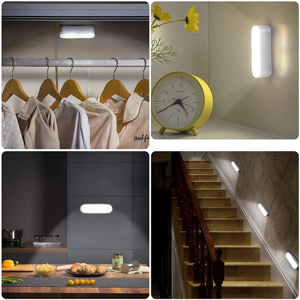 BrightSense - LED USB Oplaadbare Draadloze Wandlamp met Bewegingssensor