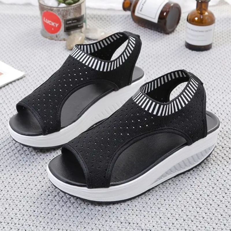 Sophie – Rode Comfort Sandalen | Stijlvolle en Comfortabele Zomersandalen voor Dames
