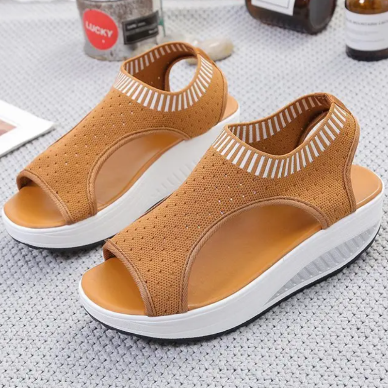 Sophie – Rode Comfort Sandalen | Stijlvolle en Comfortabele Zomersandalen voor Dames