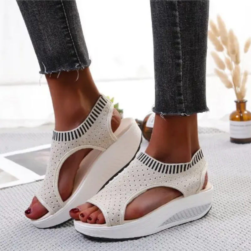 Sophie – Rode Comfort Sandalen | Stijlvolle en Comfortabele Zomersandalen voor Dames