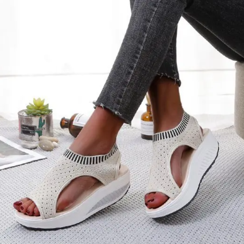 Sophie – Rode Comfort Sandalen | Stijlvolle en Comfortabele Zomersandalen voor Dames